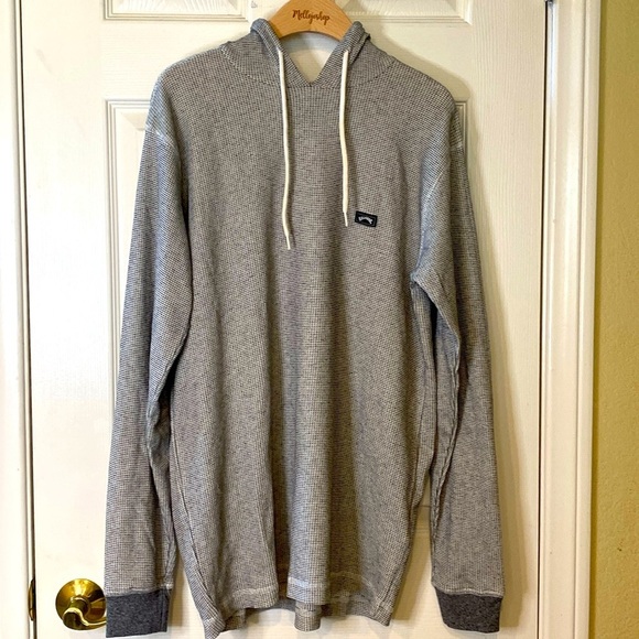 Billabong Waffle Knit Men’s Hoodie long sleeves Size M - Picture 2 of 10